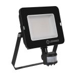 Ledvance Projecteur LED Compact Noir 50W 5000lm 100D - 840 Blanc Froid | IP65 - Symétrique - Détecteur de mouvement et de lumière