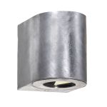 Nordlux Canto 2 Applique Murale Acier Argent Up & Down 10.6 W 500lm - 830 Blanc Chaud