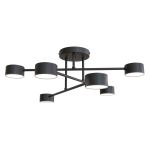 Emibig Plafonnier Halo Acier Noir | Convient pour 6x GX53 - Max 8W