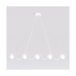 Emibig Suspension Luminaire Sinus Acier Blanc | Convient pour 5x G9 - Max 8W