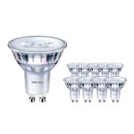 Lot 10x Philips Corepro LED Spot GU10 PAR16 4.6W 370lm 36D - 830 Blanc Chaud | Équivalent 50W