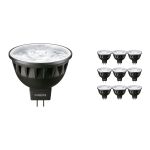 Lot 10x Philips Master LED Spot GU5.3 MR16 6.7W 410lm 10D - 927 Blanc Très Chaud | Meilleur rendu des couleurs - Dimmable - Équivalent 35W
