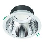Philips Downlight LED Coreline DN142B Aluminium Blanc 11W 1200lm 60D - 830 Blanc Chaud | Diamètre 155mm - IP54 - UGR<19