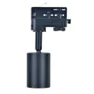 Noxion Spot Sur Rail 3 Phases  Aluminium Noir | Convient pour 1x GU10