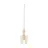It's about RoMi Suspension Luminaire Brussels Verre Dorée | Convient pour 1x E14 