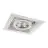Noxion Encastré Spot sans cadre Pro 1x AR111 inclinable Blanc | Diamètre 164x164mm - G53 Culot