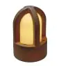 SLV Cone Lampadaires Salon Acier Rouille Rond | Extérieur - IP54 - Convient pour 1x E14 