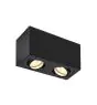SLV Triledo Double Plafonnier Aluminium Noir | Convient pour 2x GU10 