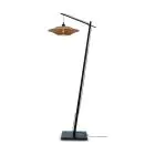 Good&Mojo Lampadaires Salon Bali Bambou Noir | Convient pour 1x E27 