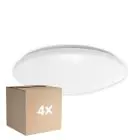 Lot 4x Noxion Hublot LED Corido V2 Blanc 12/16/20W 2000lm 830-840-865 CCT | IP44 - Détecteur de Mouvement et de Lumière