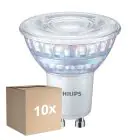Lot 10x Philips MASTER Value Spot LED GU10 PAR16 5.5W 575lm 36D - 927 Blanc Très Chaud | Meilleur Rendu Des Couleurs - Dimmable - Équivalent 80W