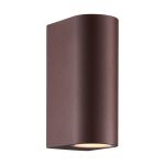 Nordlux Dion Wandlamp Aluminium Roestig Up & Down | Geschikt voor 2x GU10