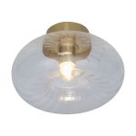 It's about RoMi Plafondlamp Brussels Glas Goud | Geschikt voor 1x E27 