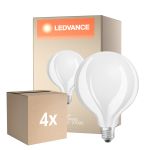 Voordeelpak 4x Osram Classic LED E27 Globe Filament Mat 17W 2452lm - 827 Zeer Warm Wit | Vervangt 150W