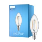 Philips Corepro LED Kaars E14 Filament Helder 2W 250lm – 827 – Zeer Warm Wit | Vervangt 25W