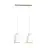 Emibig Hanglamp Bolero Staal Wit | Geschikt voor 2x E27 - Max 15W
