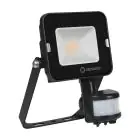 Ledvance LED Floodlight Compact Zwart 10W 900lm 100D - 830 Warm Wit | IP65 - Symmetrisch - Bewegings- en lichtsensor