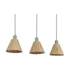 Ledvance LED Hanglamp Decor Rotan Lineair Bruin | Geschikt voor 3x E27