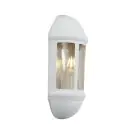 Ansell LED Wandlamp Latina Halve Lantaarn Wit - Geschikt voor E27 tot 42W | IP65