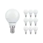 Voordeelpak 10x Noxion Lucent Lustre LED E14 Kogel Mat 4.5W 470lm - 827 Zeer Warm Wit | Vervangt 40W