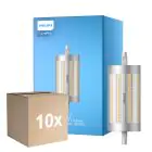 Voordeelpak 10x Philips Corepro LED Lineair R7s 118mm 17.5W 2460lm - 830 Warm Wit | Dimbaar - Vervangt 150W