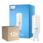 Voordeelpak 12x Philips CorePro LED Capsule G9 Mat 4W 480lm - 827 Zeer Warm Wit | Dimbaar - Vervangt 40W